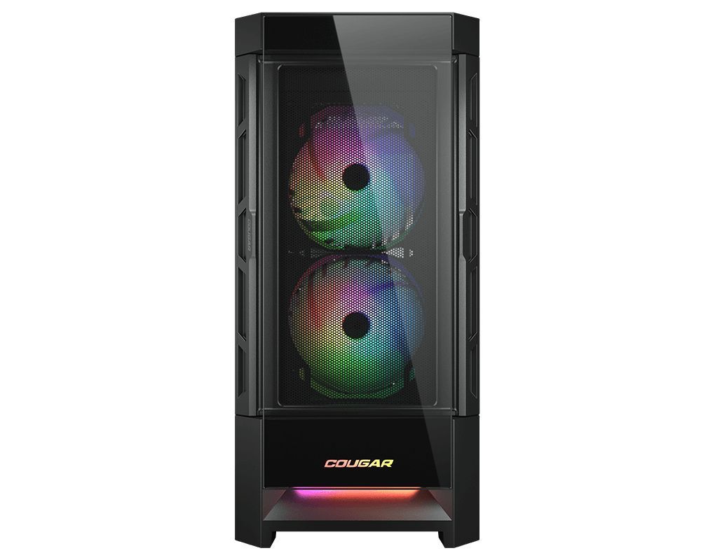 Cougar Duoface RGB Tempered Glass Black