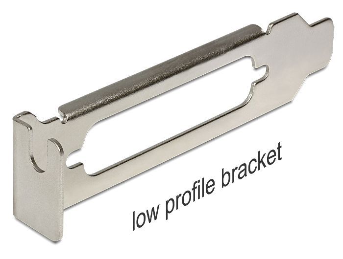 DeLock Low Profile Slot Bracket with SUB-D 25 opening