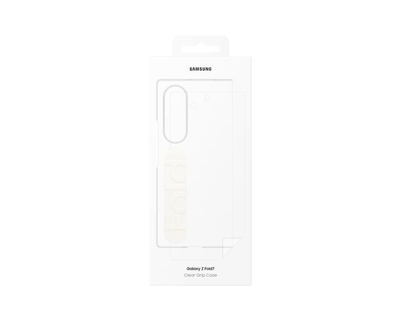 Samsung Galaxy Fold7 Clear Grip Case Transparent