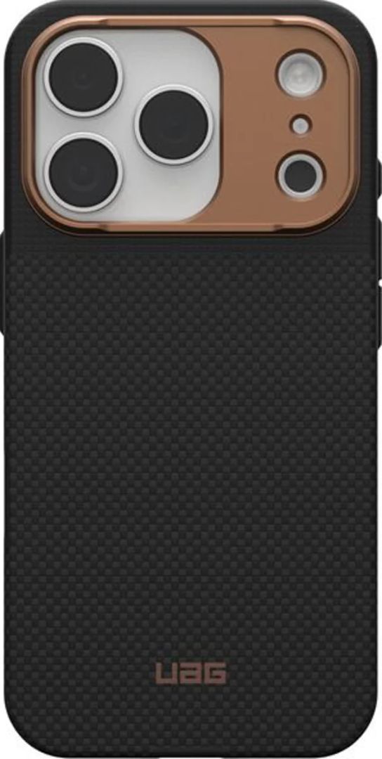 UAG Fiber Armor case for iPhone 17 Pro Kevlar Graphite/Bronze