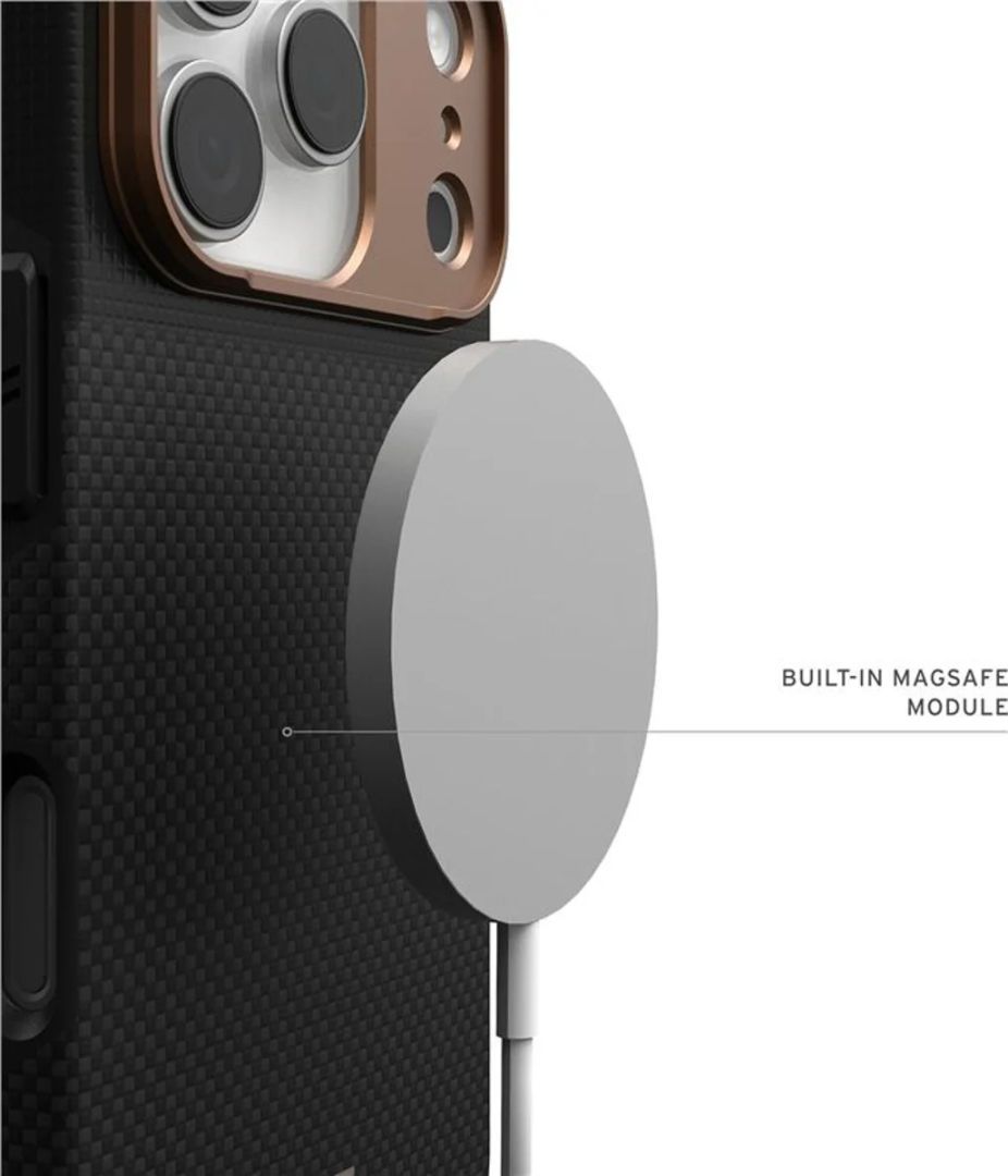 UAG Fiber Armor case for iPhone 17 Pro Kevlar Graphite/Bronze