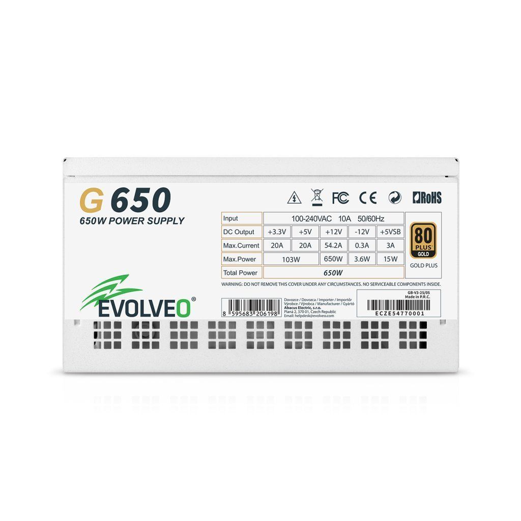 Evolveo 650W 80+ Gold G650