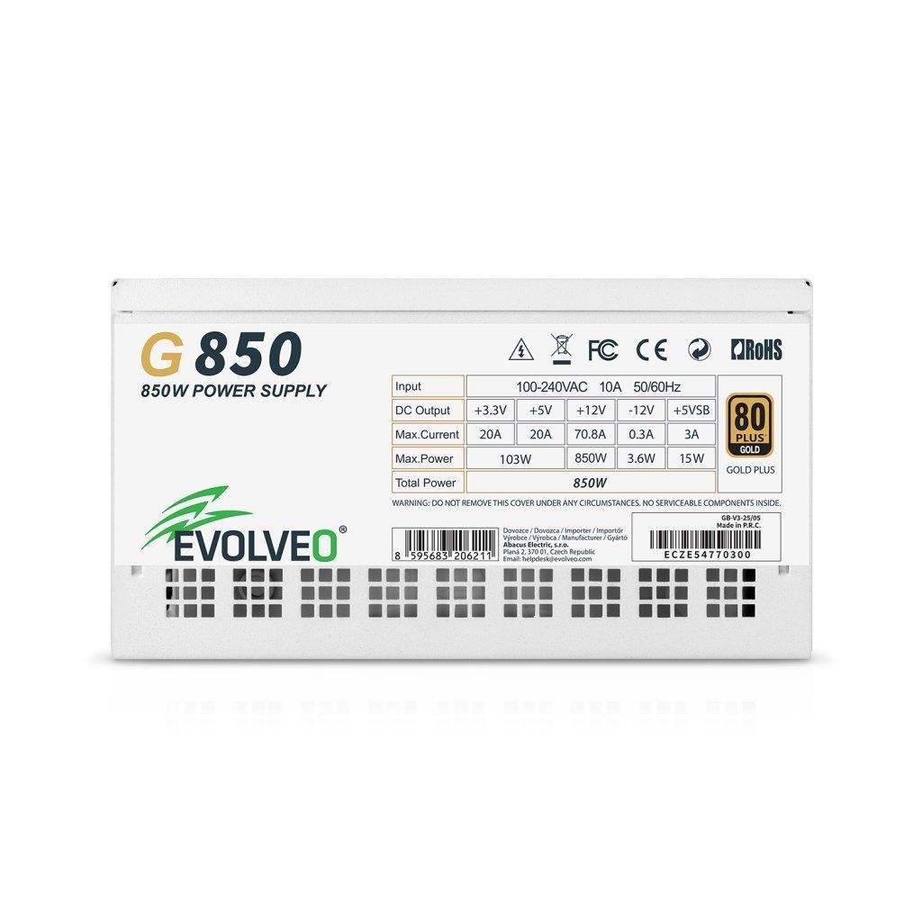 Evolveo 850W 80+ Gold G850