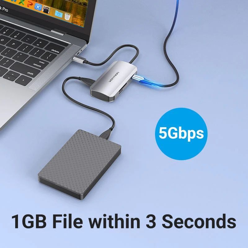 Vention TNHHB USB3.0 Card Reader Silver