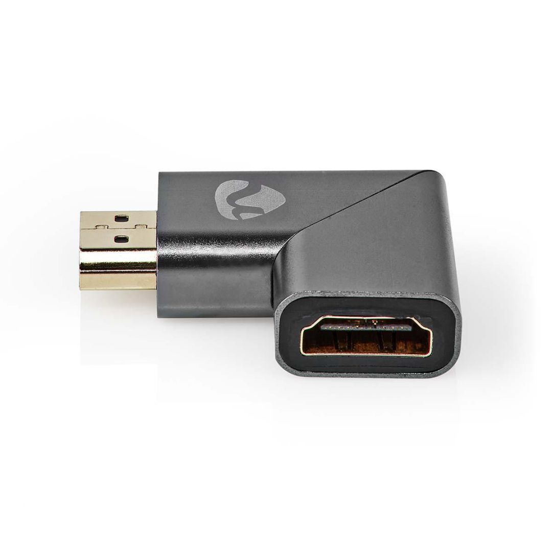 Nedis HDMI Adapter Angled Right Gun Metal Grey