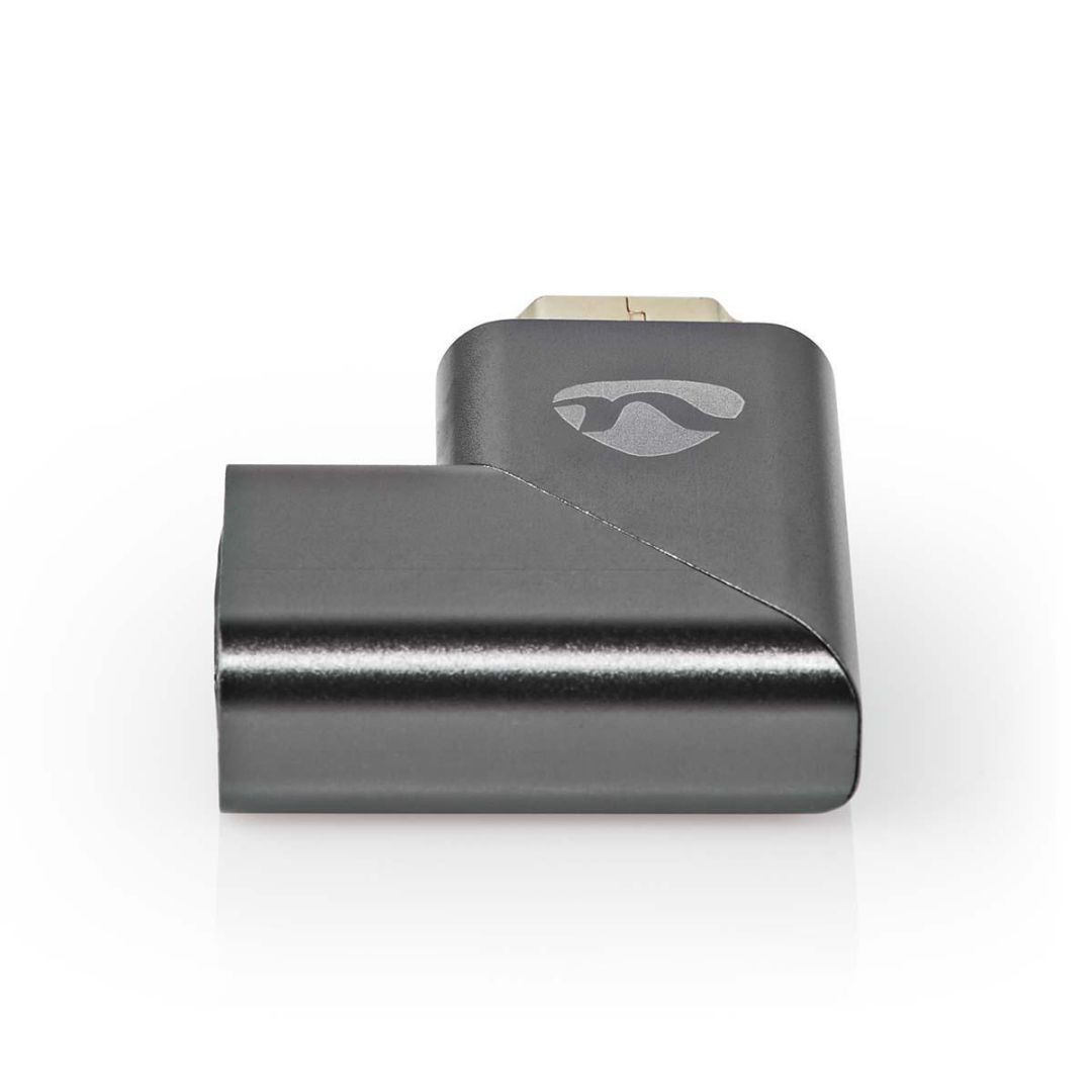 Nedis HDMI Adapter Angled Right Gun Metal Grey