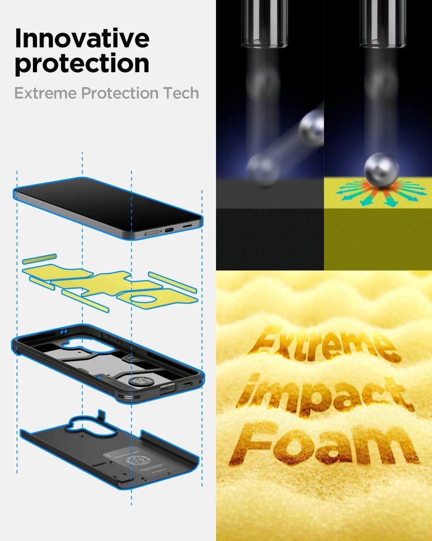 Spigen Tough Armor case for Samsung Galaxy A57 5G Black