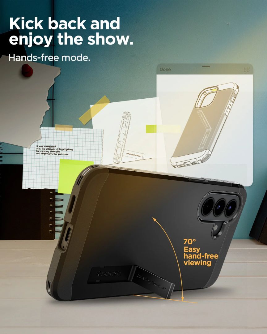 Spigen Tough Armor case for Samsung Galaxy A57 5G Black