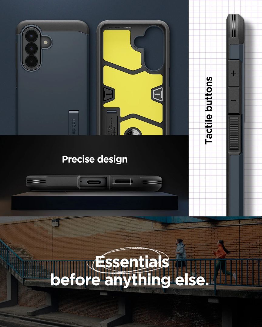 Spigen Tough Armor case for Samsung Galaxy A57 5G Metal Slate