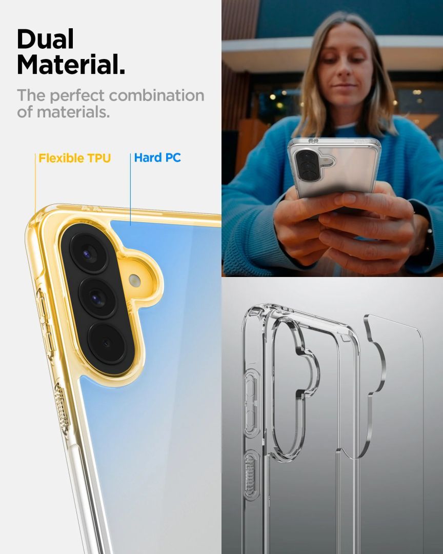 Spigen Ultra Hybrid case for Samsung Galaxy A57 5G Crystal Clear