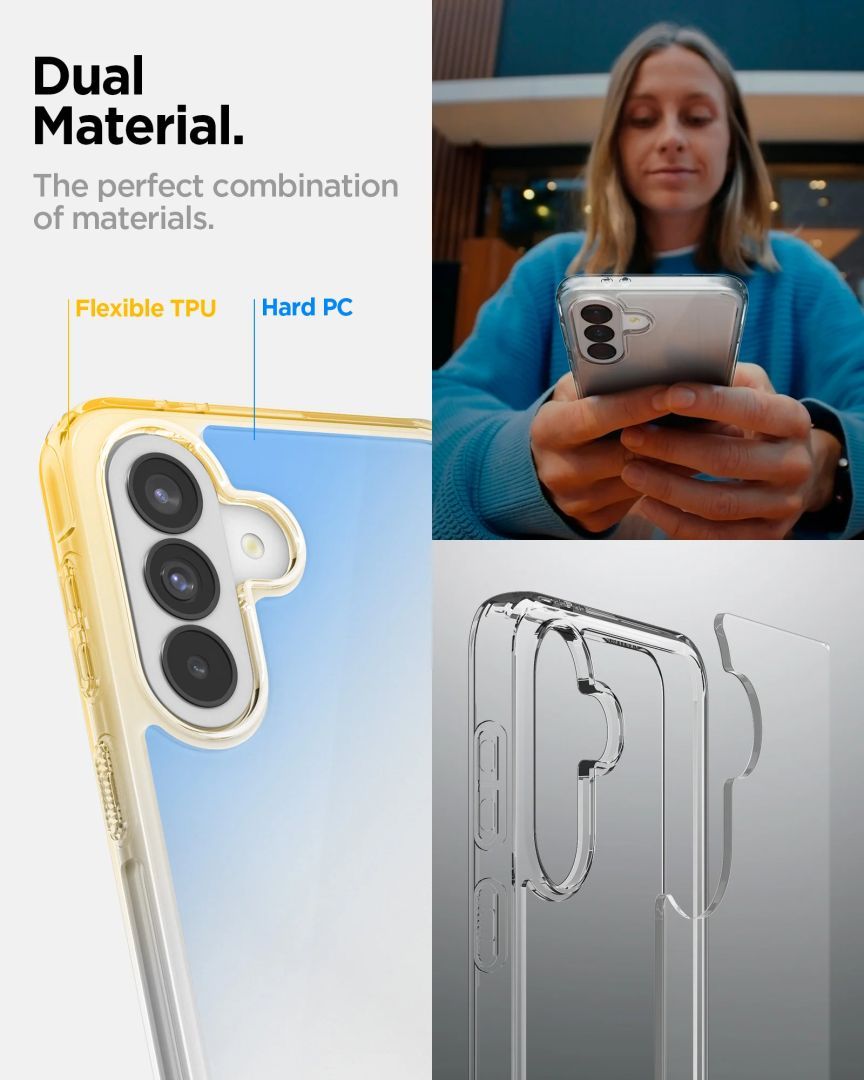 Spigen Ultra Hybrid case for Samsung Galaxy A37 5G Crystal Clear