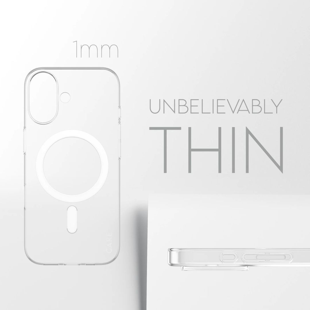 PanzerGlass Care slim MagSafe case for iPhone 17 Transparent