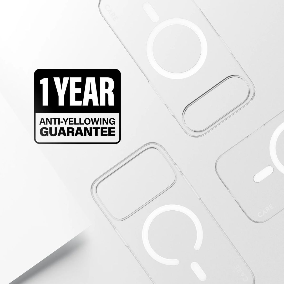 PanzerGlass Care slim MagSafe case for iPhone 17 Transparent