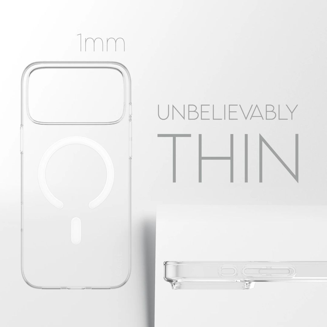 PanzerGlass Care slim MagSafe case for iPhone 17 Pro Max Transaprent