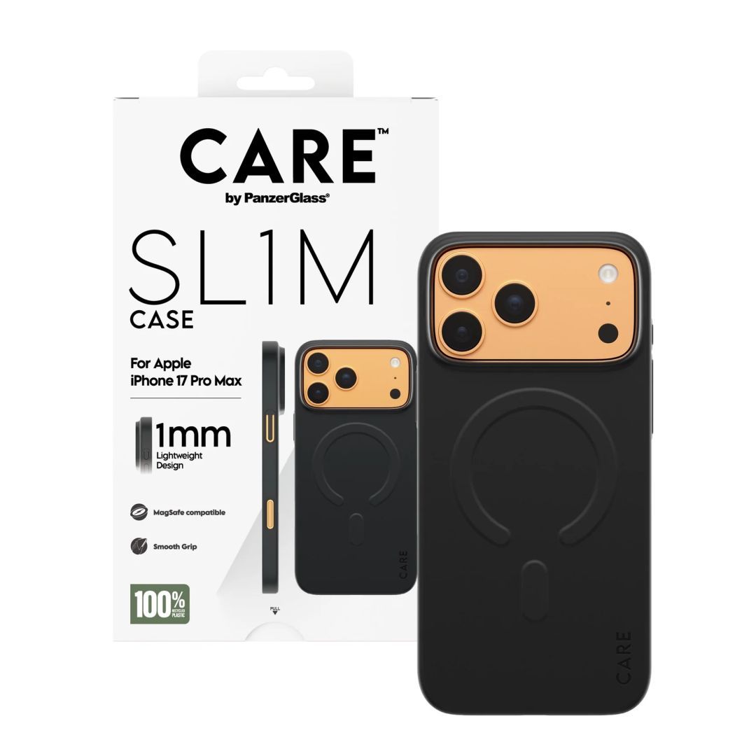 PanzerGlass Care slim MagSafe case for iPhone 17 Pro Max Black