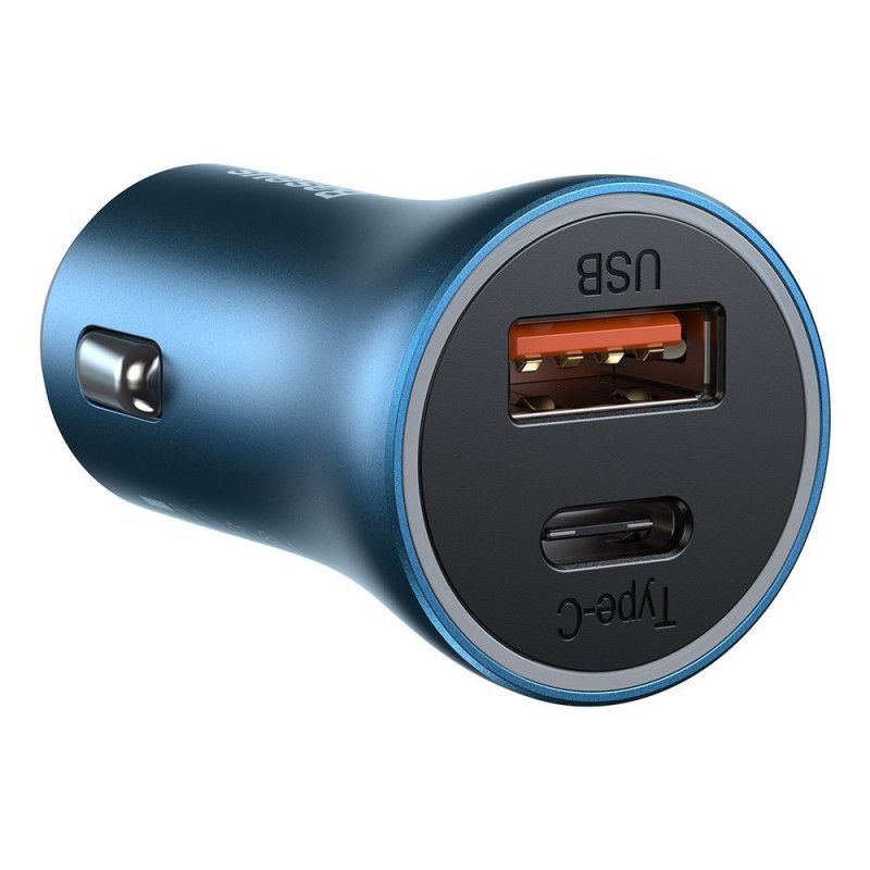 Baseus Golden Contactor Pro 40W Car Charger Blue