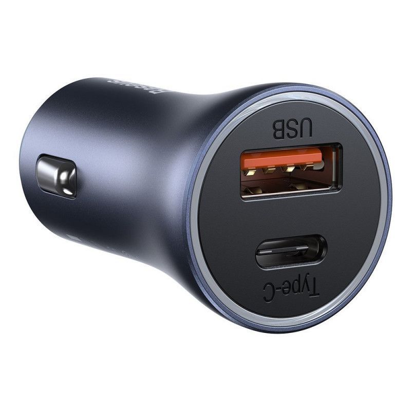Baseus Baseus USB-A+USB-C Car Charger 40W Grey