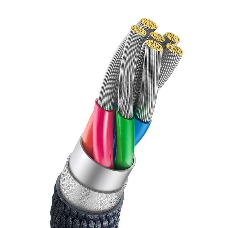 Baseus Crystal Shine USB - USB-C kábel 100W 2m Black