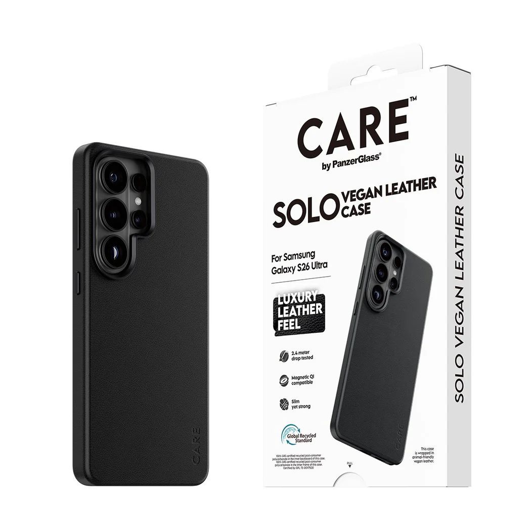 PanzerGlass Care Solo Case for Samsung Galaxy S26 Ultra Black