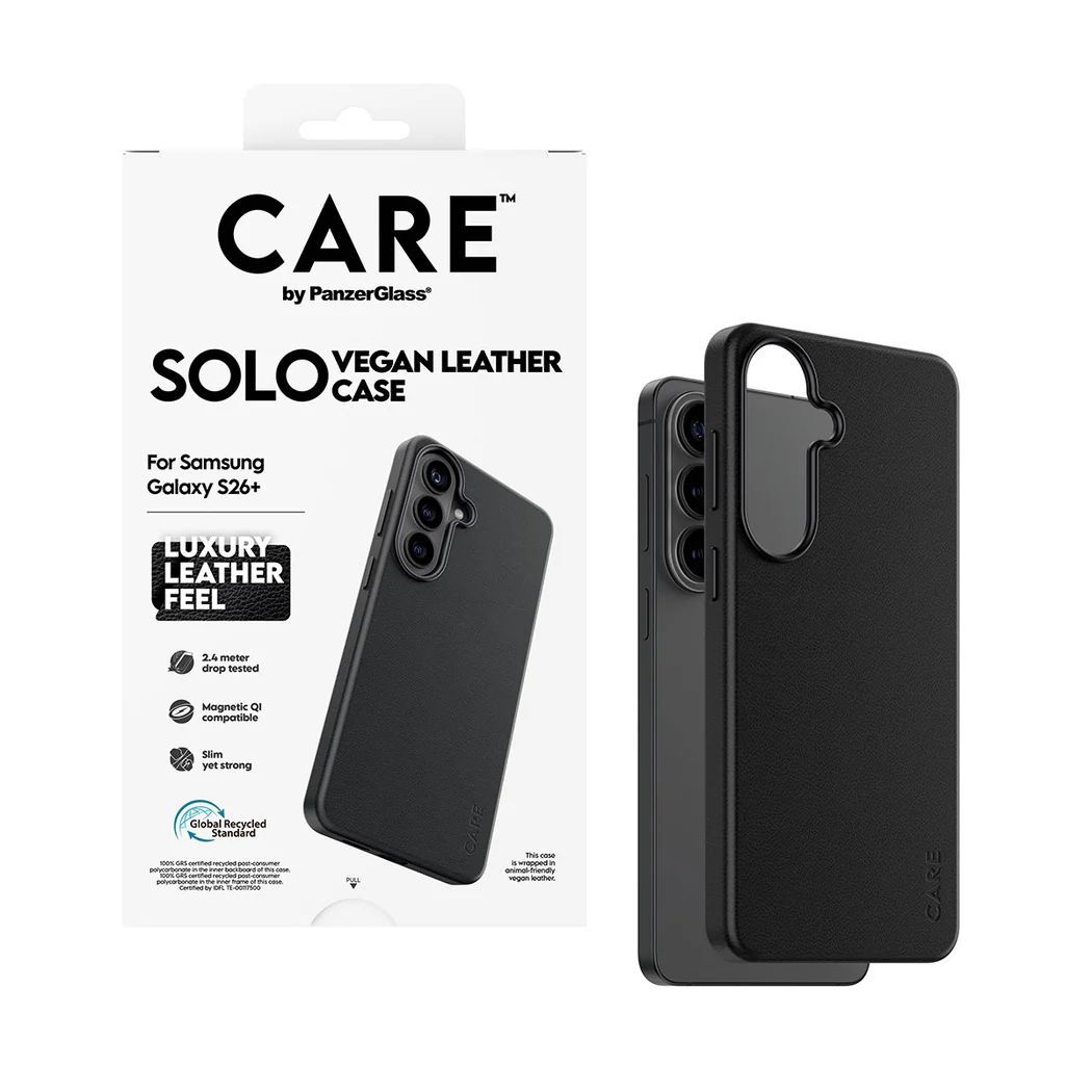 PanzerGlass Care Solo Case for Samsung Galaxy S26 Plus Black