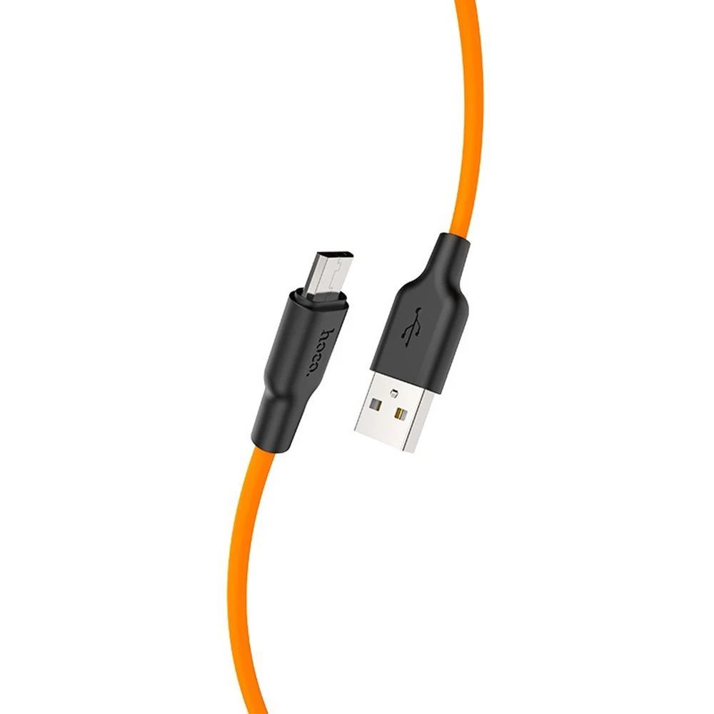 Hoco X21 USB-A to Micro USB charging cable 1m Orange