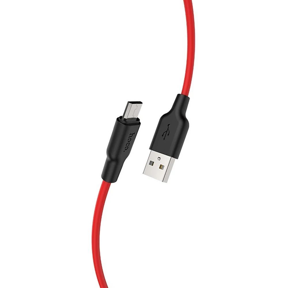 Hoco X21 USB-A to Micro USB charging cable 1m Red
