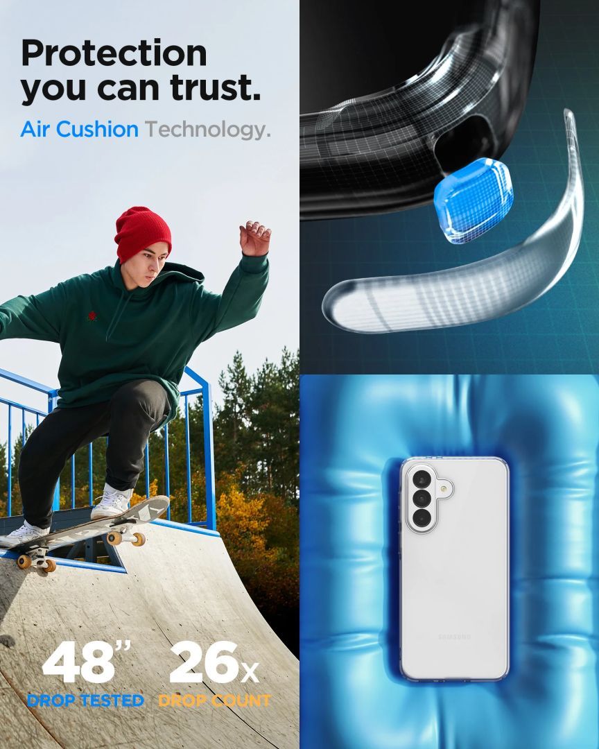 Spigen Liquid Crystal case for Samsung Galaxy A37 5G Crystal Clear