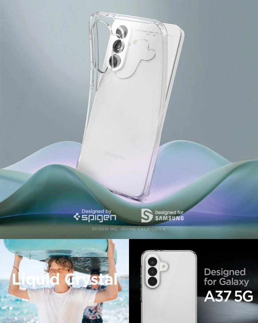 Spigen Liquid Crystal case for Samsung Galaxy A37 5G Crystal Clear