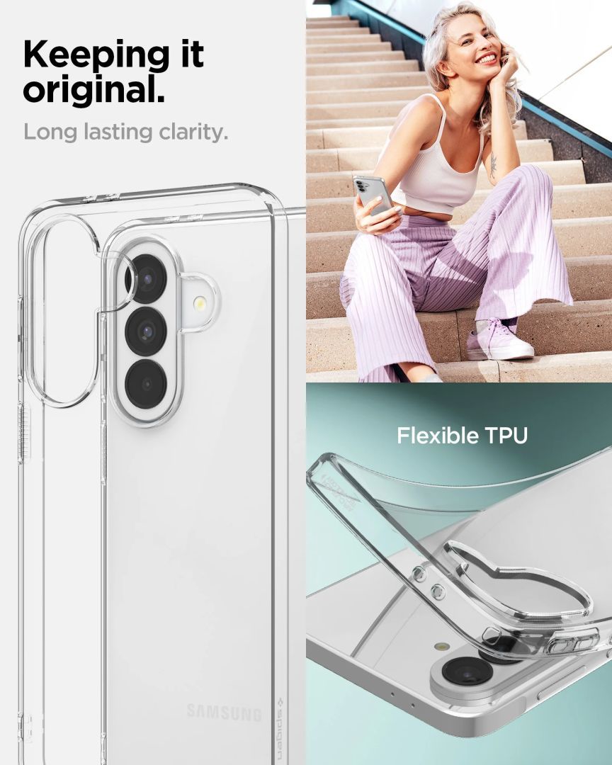 Spigen Liquid Crystal case for Samsung Galaxy A37 5G Crystal Clear