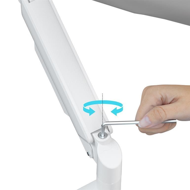 Gembird Desk mounted adjustable double monitor arm 17"-32" White