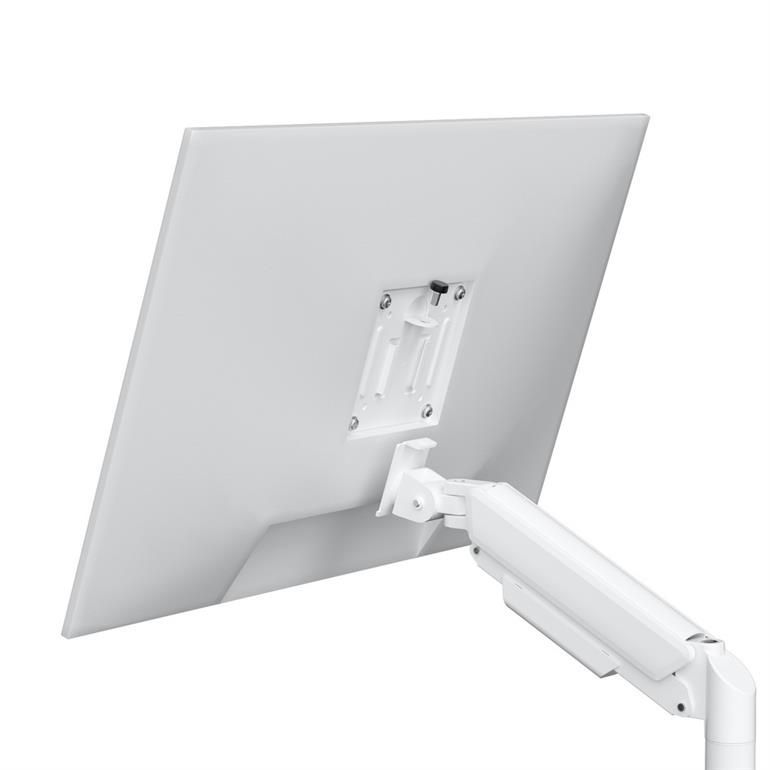 Gembird Desk mounted adjustable double monitor arm 17"-32" White