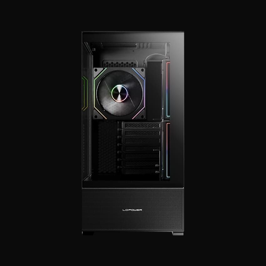 LC Power Gaming 812B Onyx Vision Tempered Glass Black