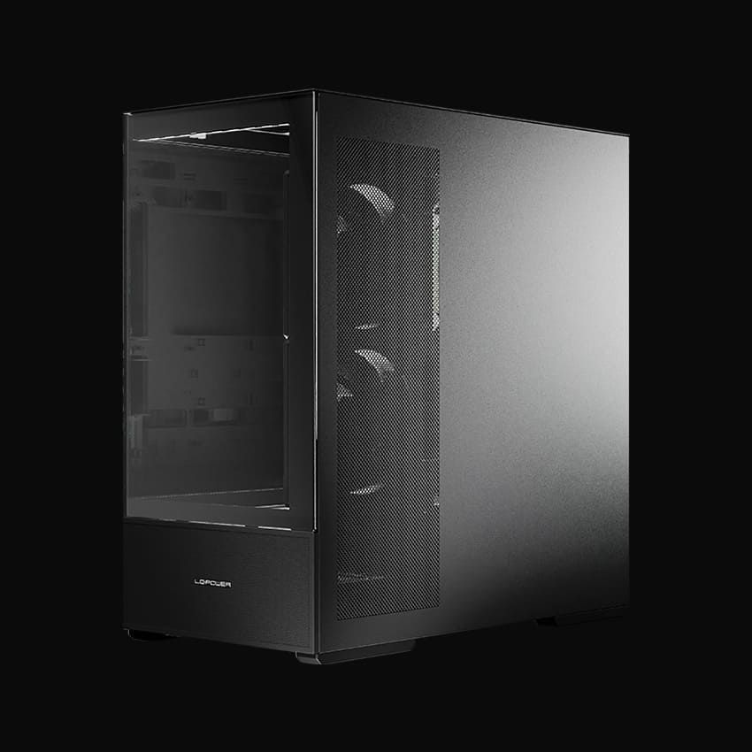 LC Power Gaming 812B Onyx Vision Tempered Glass Black