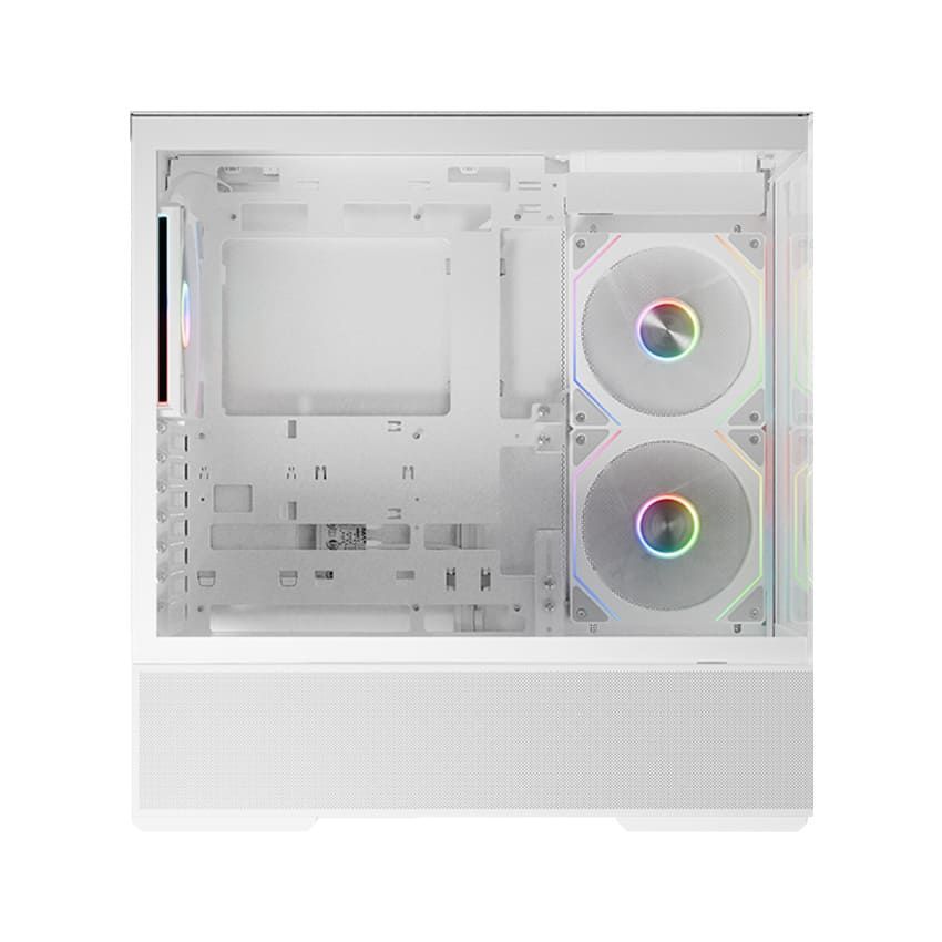LC Power Gaming 812W Quartz Vision Tempered Glass White