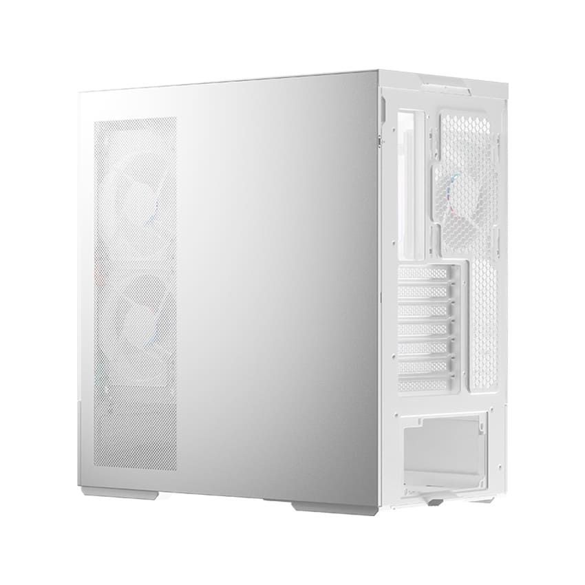 LC Power Gaming 812W Quartz Vision Tempered Glass White