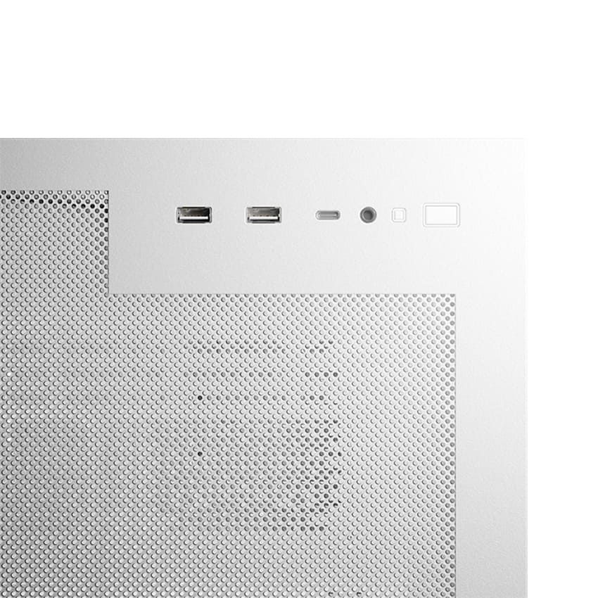 LC Power Gaming 812W Quartz Vision Tempered Glass White