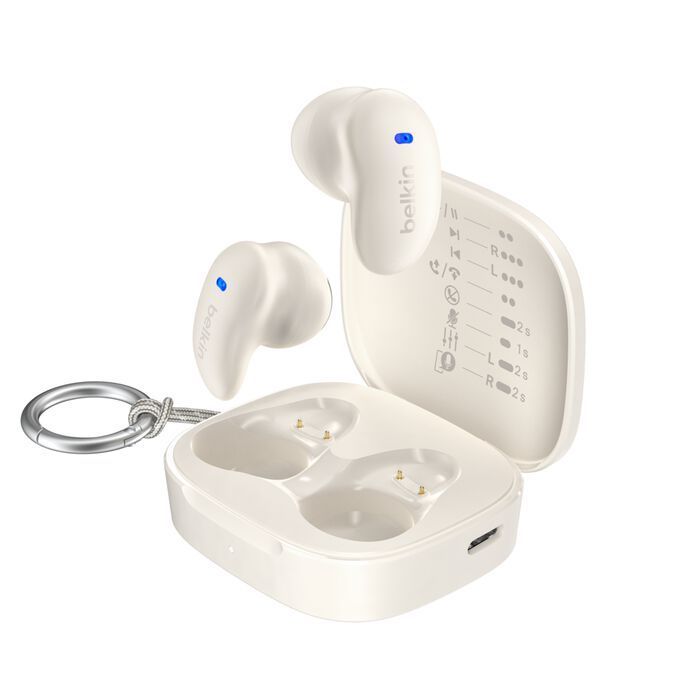 Belkin SoundForm Anywhere True Wireless Earbuds Sand