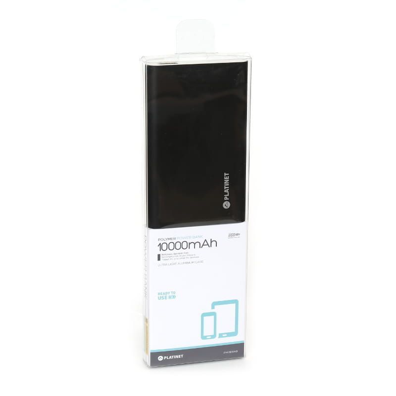 Platinet PMPB10AB 10000mAh Polymer Alu Power Bank Black