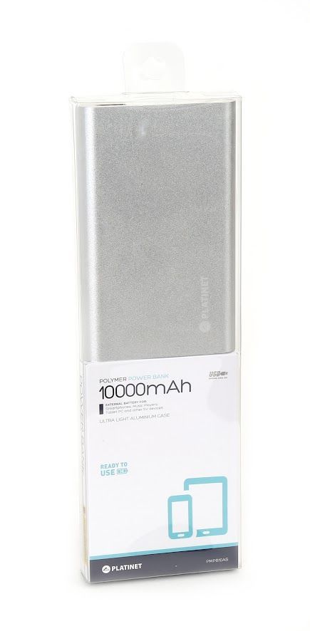 Platinet PMPB10AS Polymer Alu 10000mAh PowerBank Silver