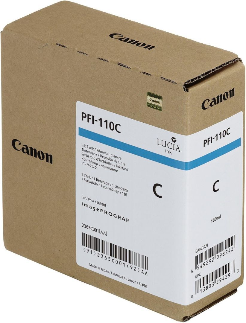 Canon PFI-110 Cyan tintapatron