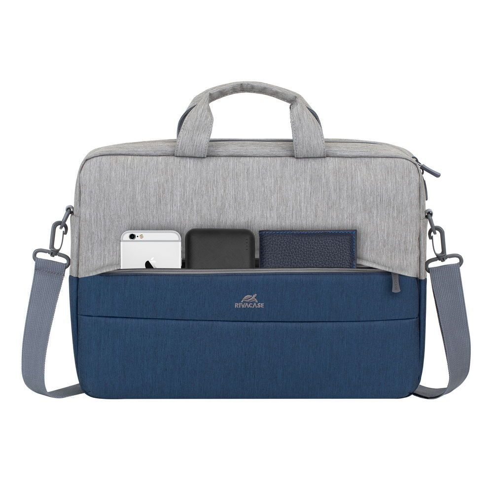 RivaCase 7532 Anti-theft Laptop Bag 15,6" Grey/Dark Blue
