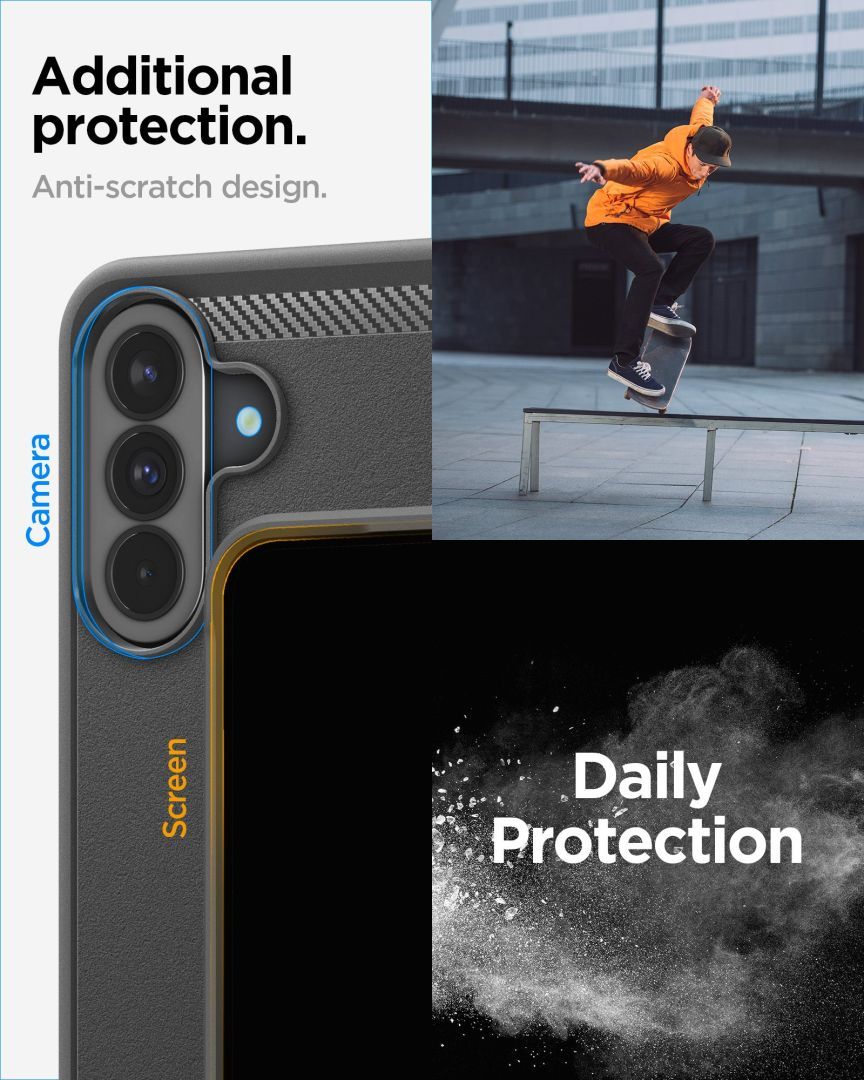 Spigen Rugged Armor case for Samsung Galaxy A57 5G Matte Black