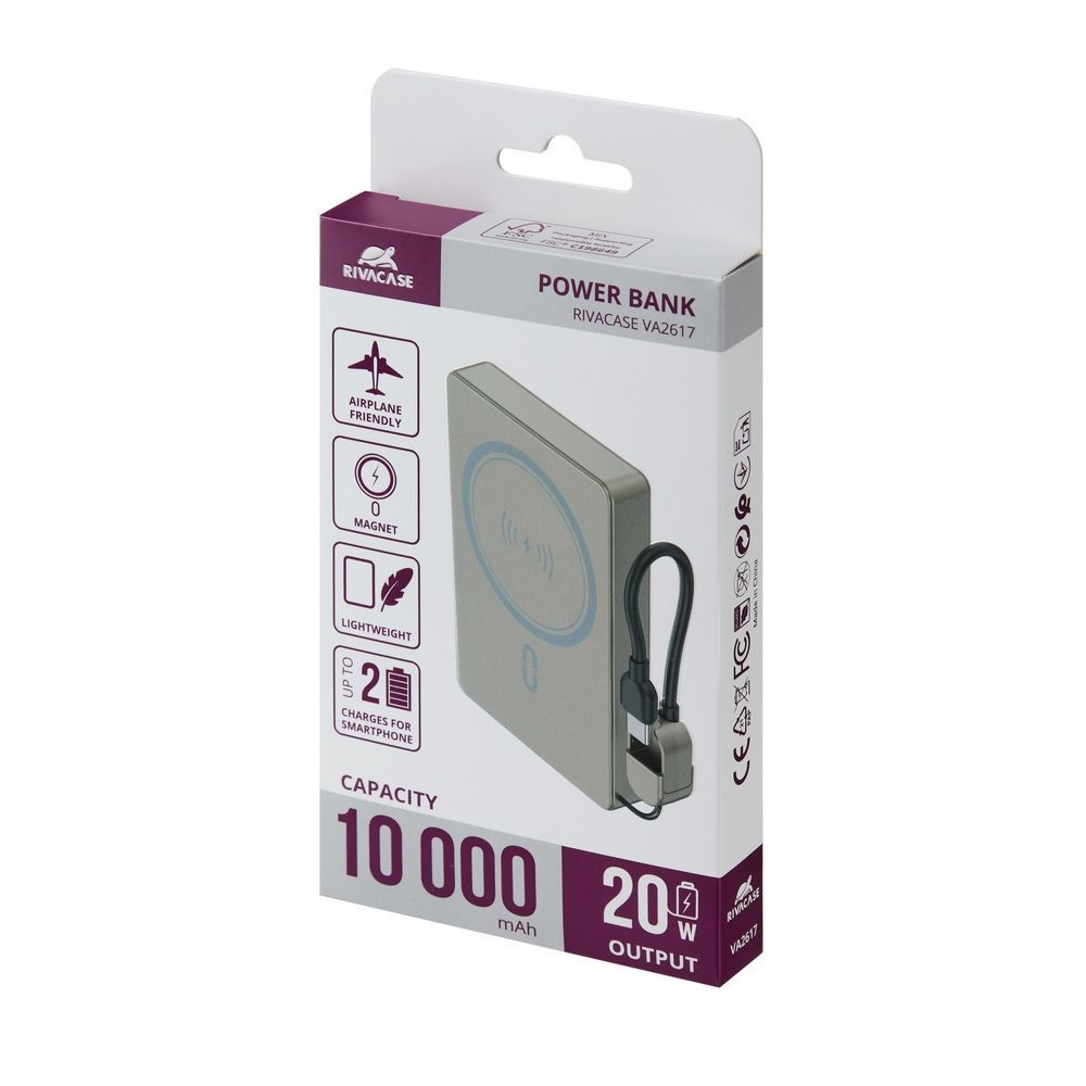 RivaCase Rivapower VA2617 10000mAh PowerBank Grey