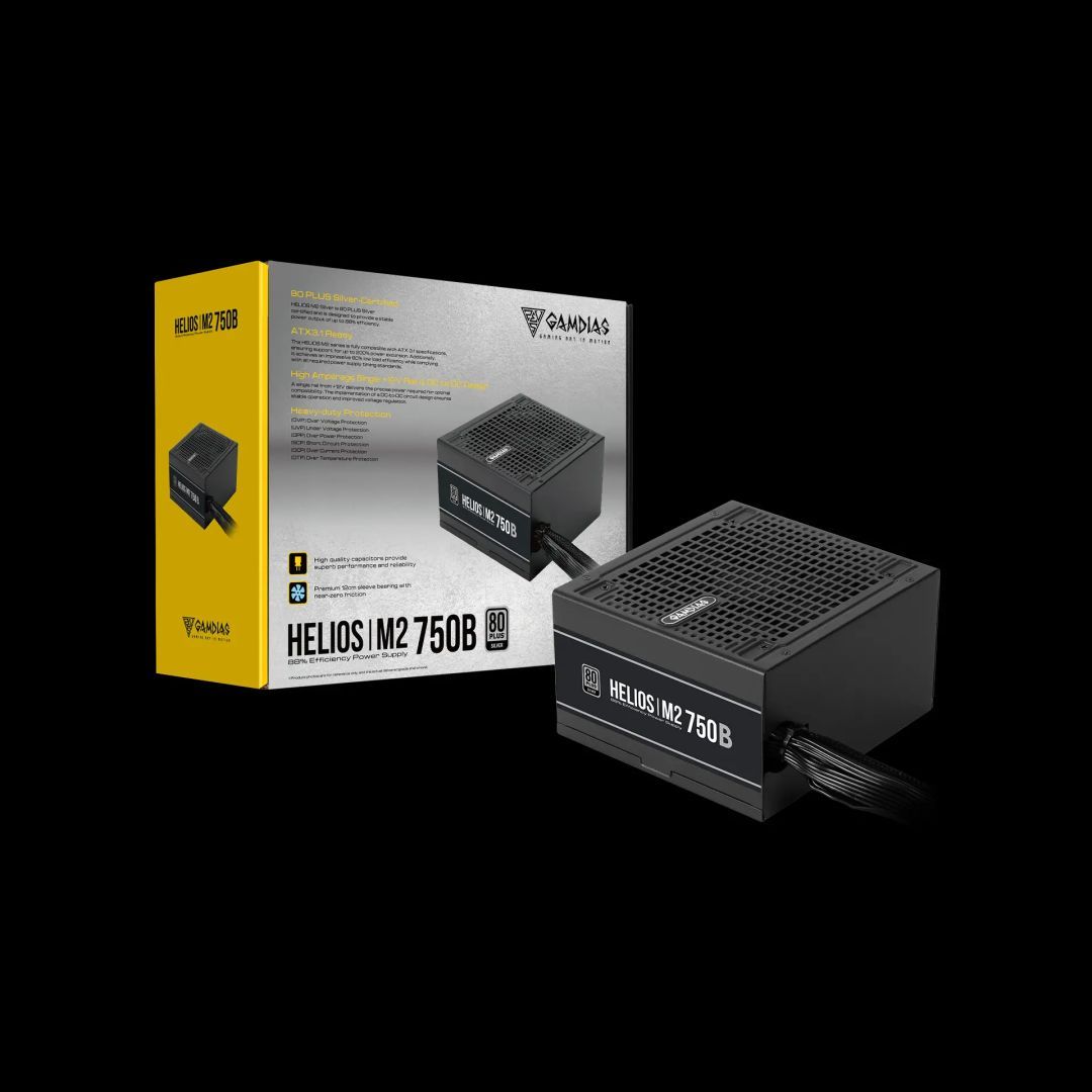 Gamdias 750W 80+ Silver Helios M2-750B