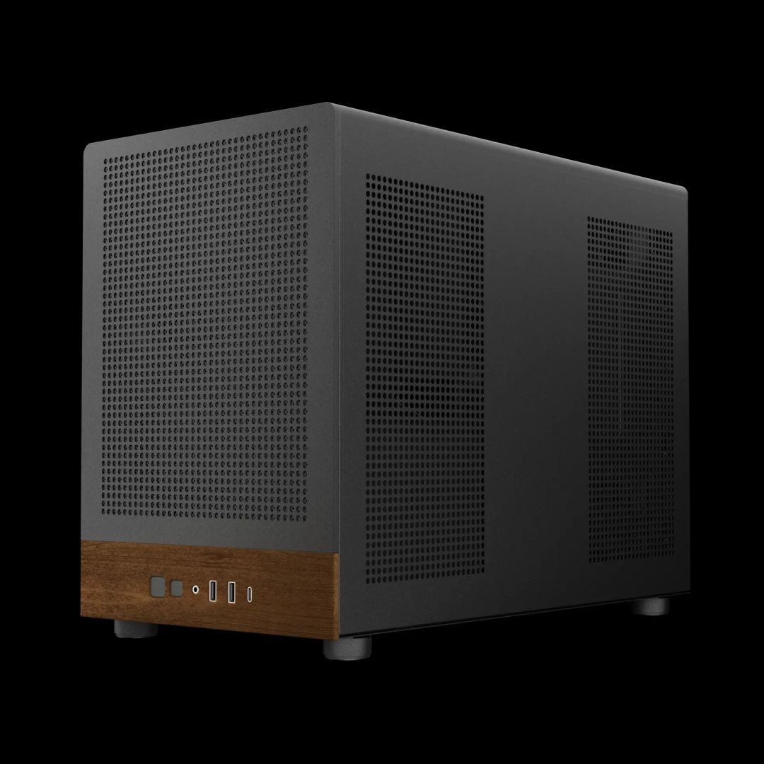 Gamdias Athena M4M Wood Tempered Glass Black/Wood