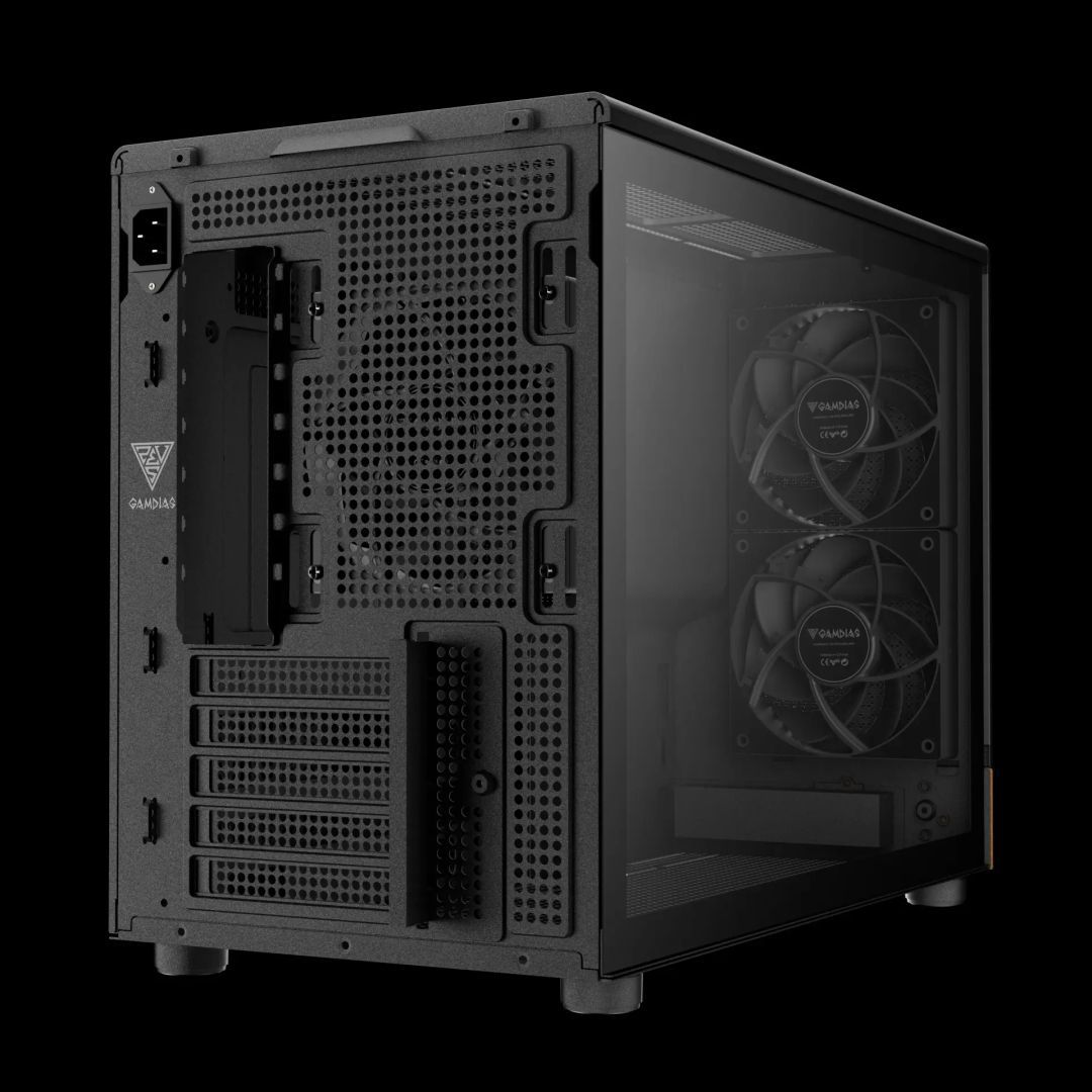 Gamdias Athena M4M Wood Tempered Glass Black/Wood