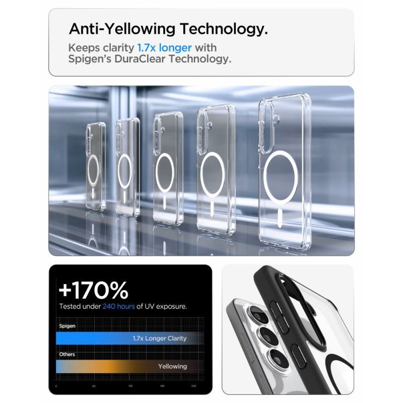 Spigen Ultra Hybrid MagSafe case for Samsung Galaxy S26 Matte Black