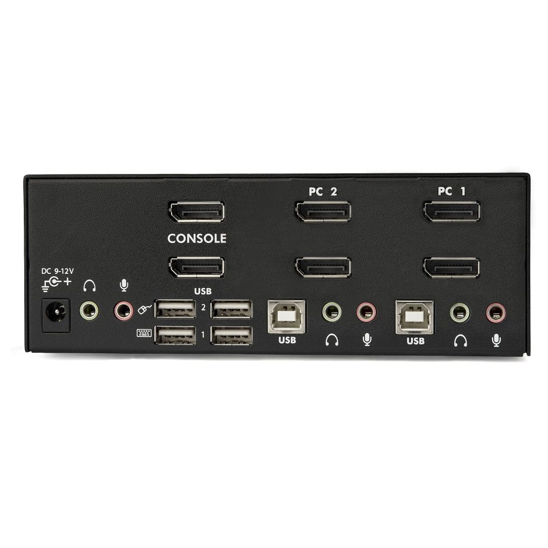 Startech 2-Port DisplayPort Dual-Monitor KVM Switch 4K/60Hz