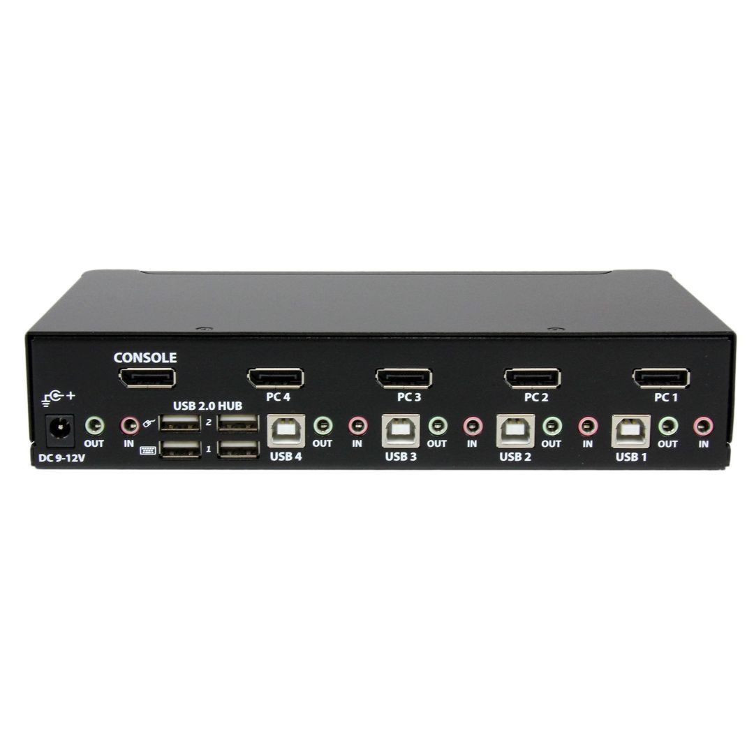 Startech 4 Port USB DisplayPort KVM Switch with Audio
