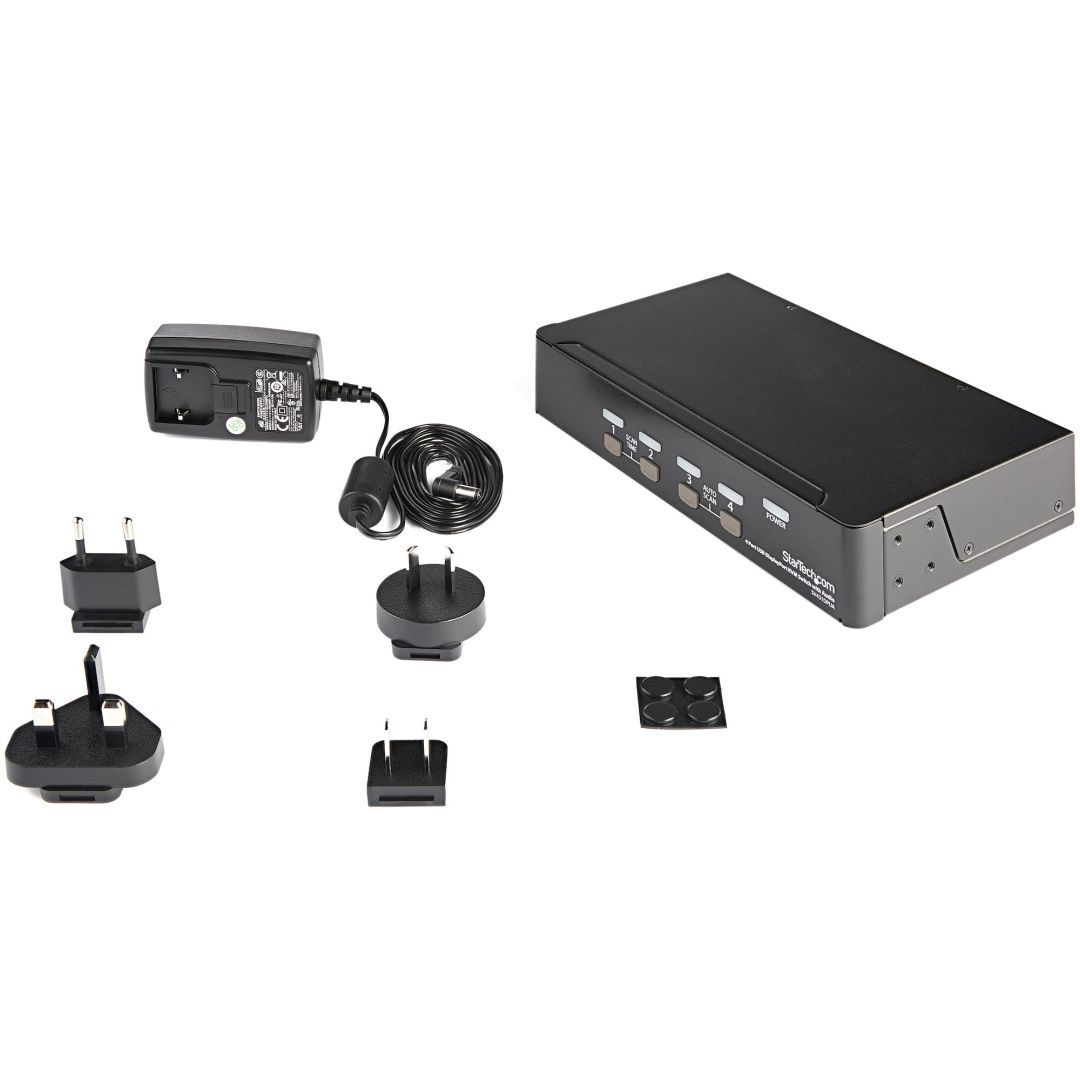 Startech 4 Port USB DisplayPort KVM Switch with Audio